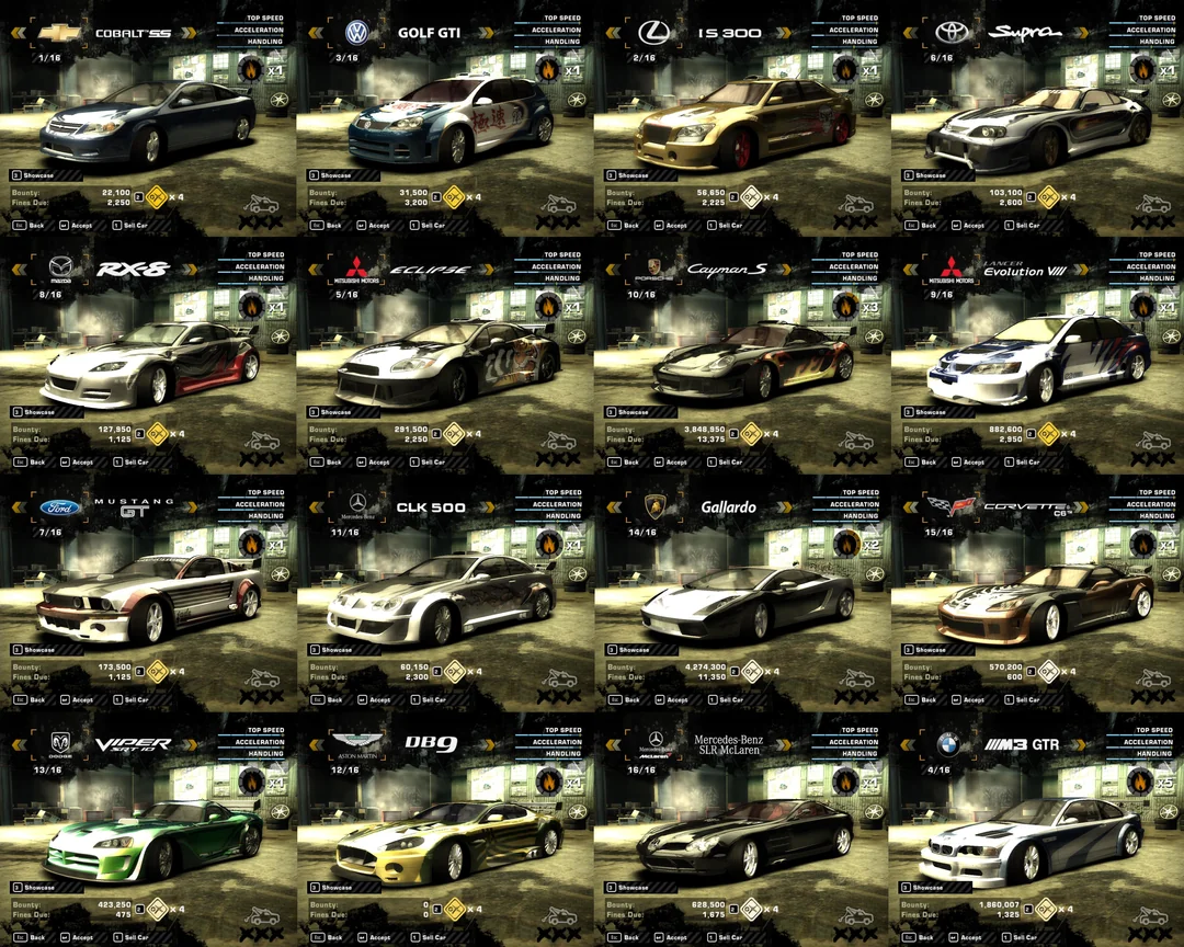 Autos Need for Speed Most Wanted